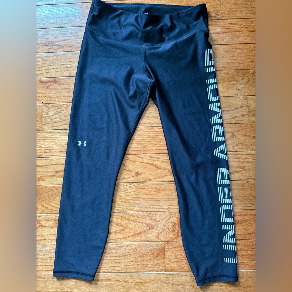 Women’s Under Armour Black Leggings Moisture-Wicking Full-Length